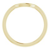 14K Yellow Matching Band for 5.8 mm Engagement Ring photo 2
