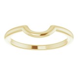 14K Yellow Matching Band for 5.8 mm Engagement Ring photo 3