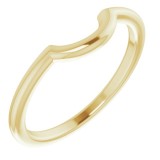 14K Yellow Matching Band for 5.8 mm Engagement Ring photo