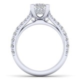 Gabriel & Co. 14k White Gold Contemporary Straight Engagement Ring photo 2