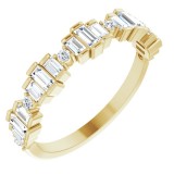 14K Yellow 5/8 CTW Diamond Anniversary Band photo