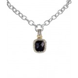 Vahan 14k Gold & Sterling Silver Black Onyx Pendant photo