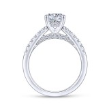 Gabriel & Co. 14k White Gold Contemporary Straight Engagement Ring photo 2