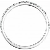 14K White 1/4 CTW Diamond Matching Band photo 2