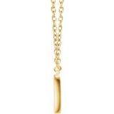 14K Yellow 3/8 CTW Diamond Rectangle 16-18 Necklace photo 2