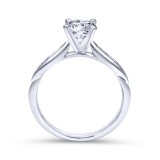 Gabriel & Co. 14k White Gold Contemporary Straight Engagement Ring photo 2