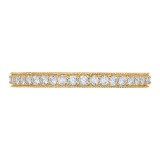 Shah Luxury Round Diamond Eternity Wedding Band In 14K Yellow Gold photo