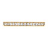 Shah Luxury Round Diamond Eternity Wedding Band In 14K Yellow Gold photo