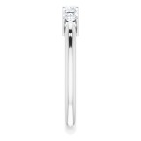 14K White 2.5x2.5 mm Square 1/2 CTW Diamond Anniversary Band photo 4