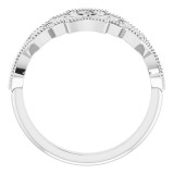 14K White Vintage-Inspired Ring photo 2