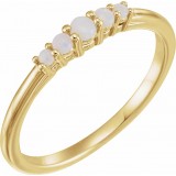 14K Yellow Opal Graduated Five-Stone Ring photo