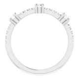 14K White 1/3 CTW Diamond Anniversary Band photo 2