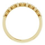 14K Yellow 1/3 CTW Five-Stone Diamond Anniversary Band photo 2
