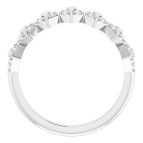 14K White 1/6 CTW Diamond Vintage-Inspired Anniversary Band photo 2