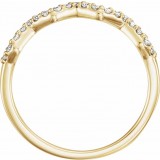 14K Yellow 1/5 CTW Diamond Stackable Ring photo 2