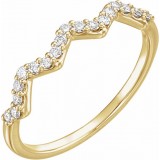 14K Yellow 1/5 CTW Diamond Stackable Ring photo