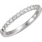 14K White 1/4 CTW Diamond Anniversary Band photo