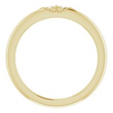 14K Yellow .01 CTW Diamond Matching Band photo 2