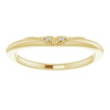 14K Yellow .01 CTW Diamond Matching Band photo 3