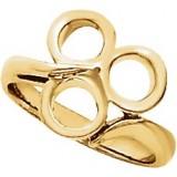 14K Yellow Freeform Ring photo