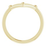 14K Yellow Geometric Ring photo 2