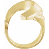 14K Yellow Freeform Remount Ring photo 2