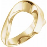 14K Yellow Freeform Remount Ring photo