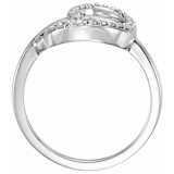 14K White 1/6 CTW Diamond Ring photo 2