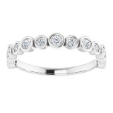 14K White 1/3 CTW Diamond Anniversary Band photo 3