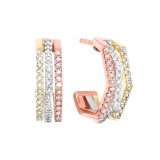 Gems One 14Kt White Yellow Rose Gold Diamond (1/2Ctw) Earring photo