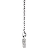 14K White Graduated Bezel-Set 1/5 CTW Diamond 16-18 Necklace photo 2
