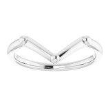14K White Geometric Ring photo 3