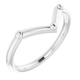 14K White Geometric Ring photo
