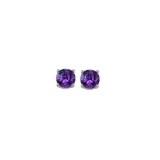 Gems One 14Kt White Gold Amethyst (1/2 Ctw) Earring photo