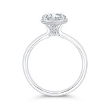 Shah Luxury 14K White Gold Diamond Engagement Ring (Semi-Mount) photo 4