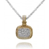 Vahan 14k Gold & Sterling Silver Diamond Pendant photo