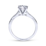 Gabriel & Co. 14k White Gold Contemporary Straight Engagement Ring photo 2