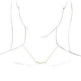 14K Yellow 1/10 CTW Diamond Constellation 18 Necklace photo 3