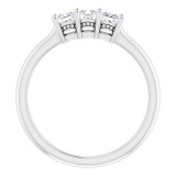 14K White 1/2 CTW Anniversary Band photo 2