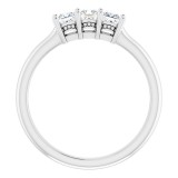 14K White 1/2 CTW Anniversary Band photo 2