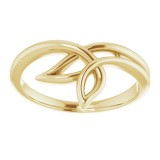 14K Yellow Freeform Ring photo 3