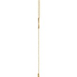 14K Yellow 1/8 CTW Diamond Bar Y 16-18 Necklace photo 2