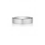 Henri Daussi 5mm Men's Wedding Band MB39 18k Gold White 0.40 Ctw. photo