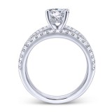 Gabriel & Co. 14k White Gold Nova Free Form Engagement Ring photo 2