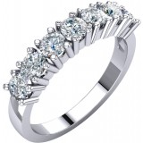 14K White 1 CTW Diamond Anniversary Band photo