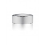 Henri Daussi 8mm Men's Wedding Band  Platinum White 0.40 Ctw. photo