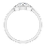 14K White 1/3 CTW Diamond Ring photo 2