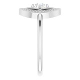 14K White 1/3 CTW Diamond Ring photo 4