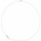 14K White Lightning Bolt 18 Necklace photo 2
