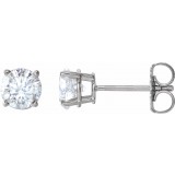 14K White 1 CTW Diamond Earrings photo